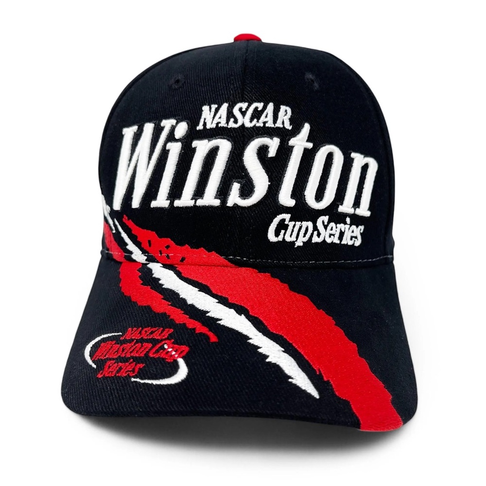 NASCAR Winston Cup Series Hat Snapback Black Racing Cap Chase Authentics